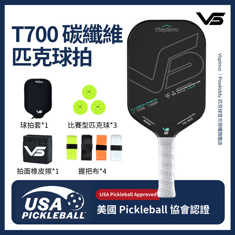 Vispinvo V2-R22 全能穩定專業匹克球拍