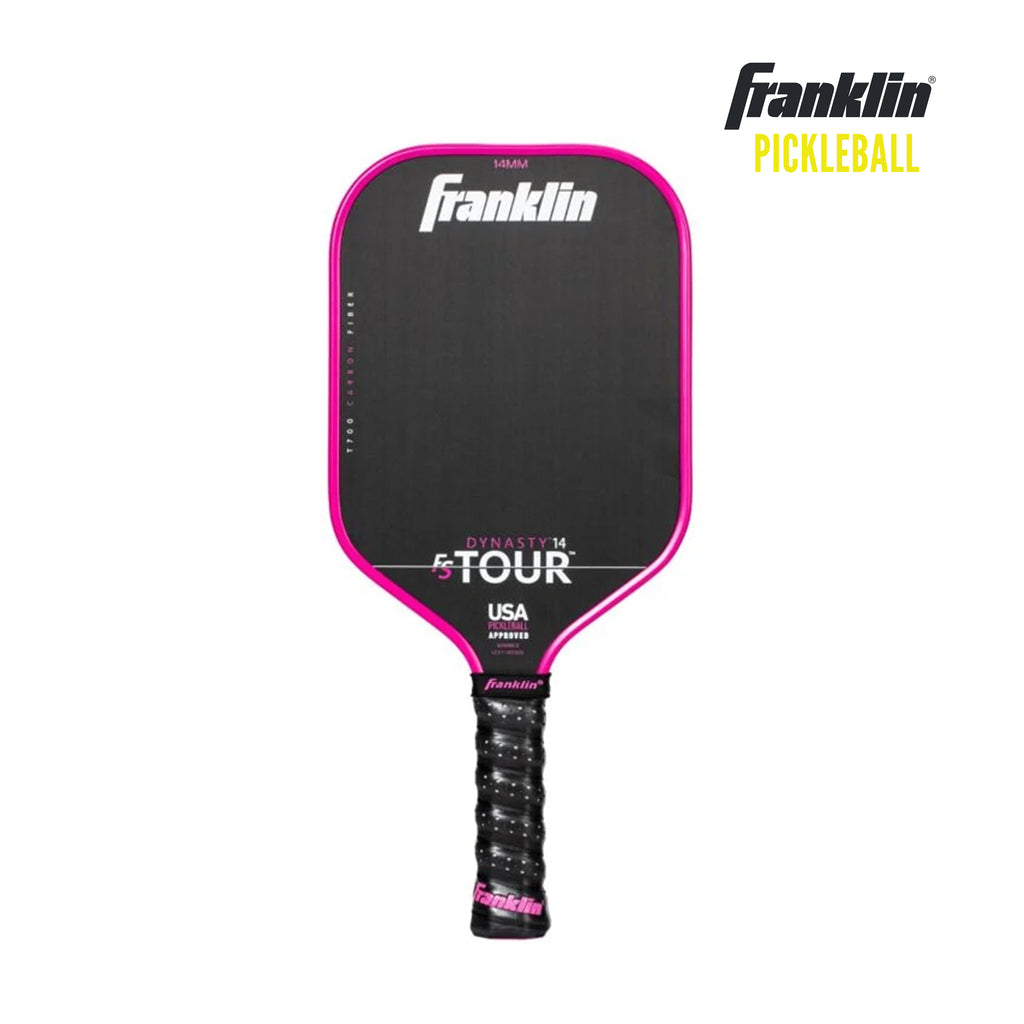 Franklin FS Tour Dynasty T700 專業碳纖維匹克球拍 - 粉