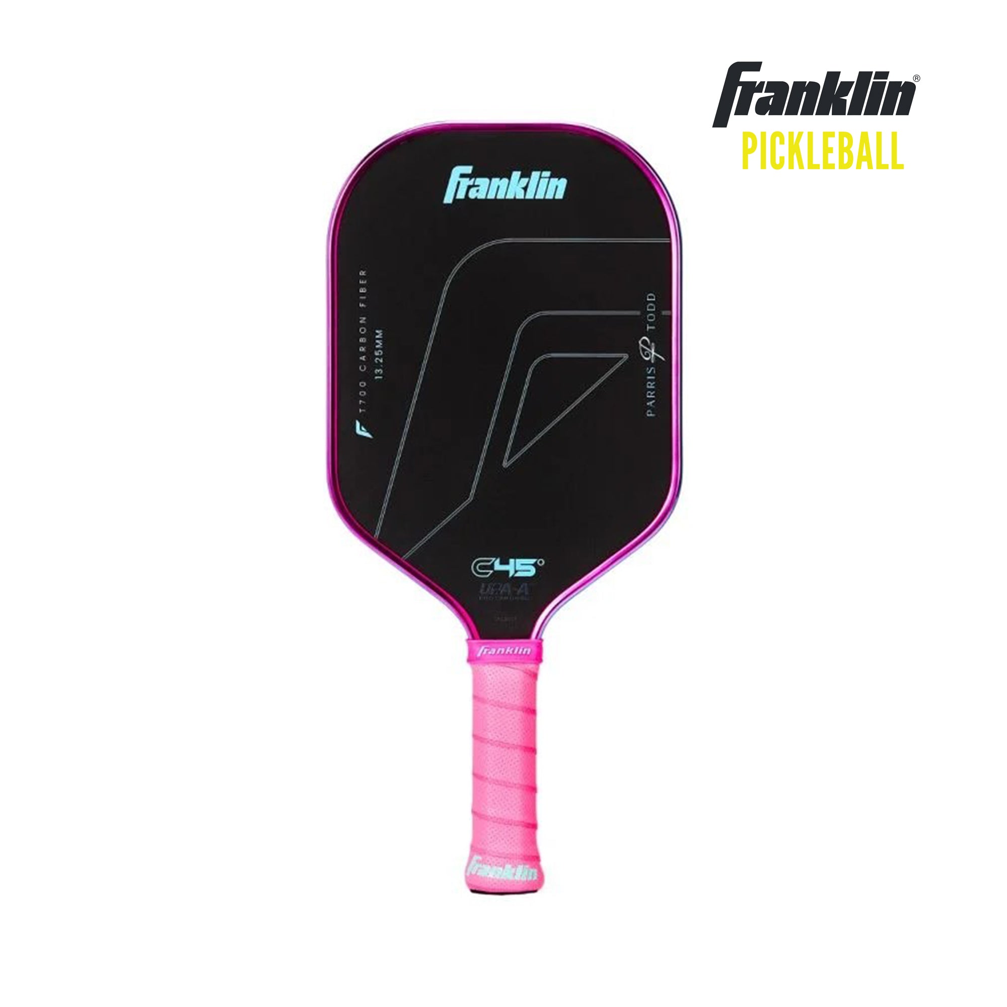 Franklin Carbon 45° T700 專業碳纖維匹克球拍 - 粉