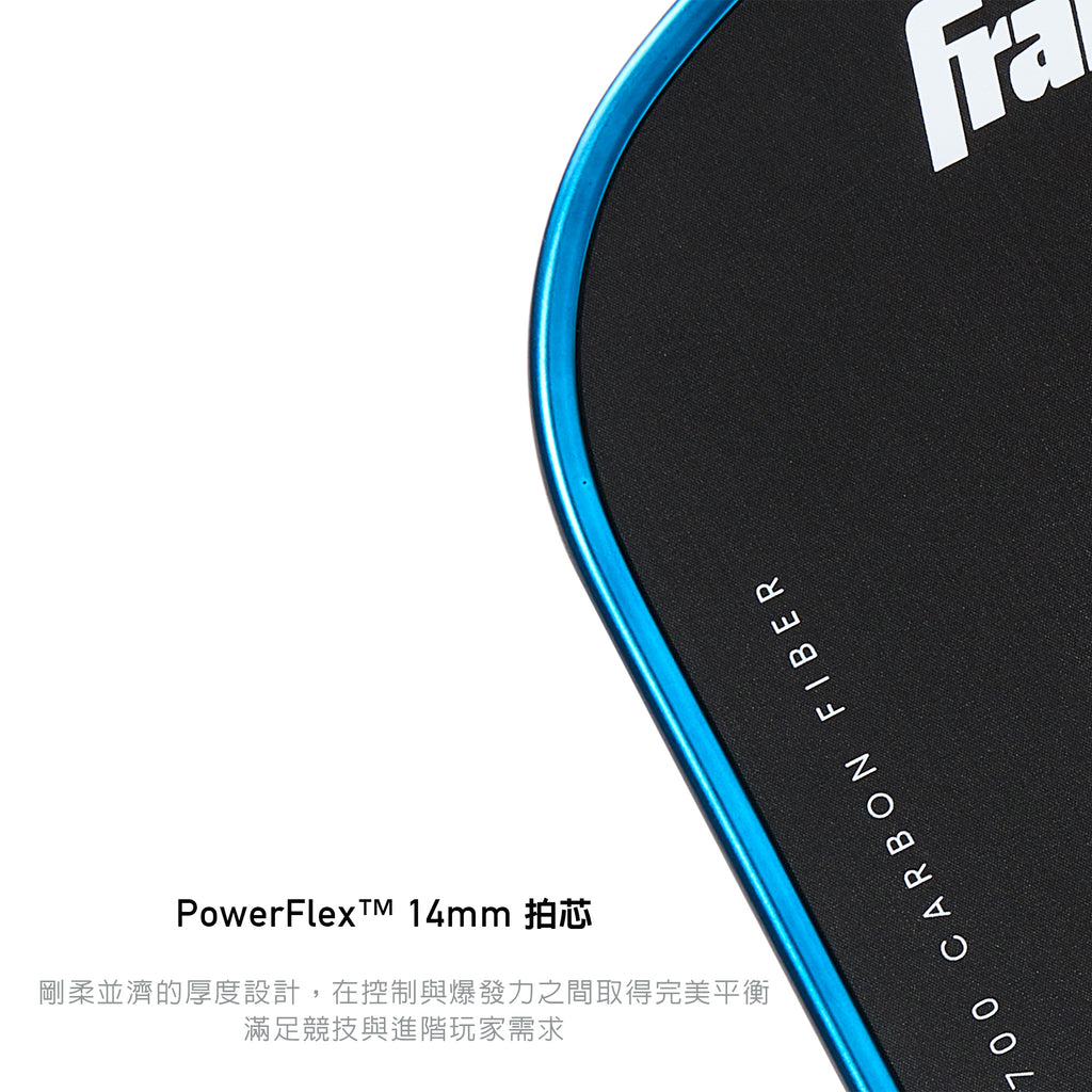 (現貨) Franklin Carbon 45° T700 專業碳纖維匹克球拍 - 藍