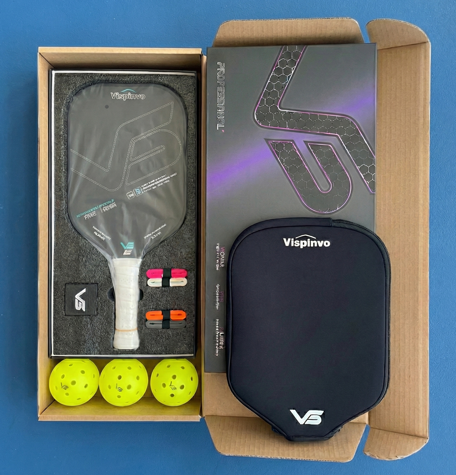 Vispinvo V2-R22 全能穩定專業匹克球拍